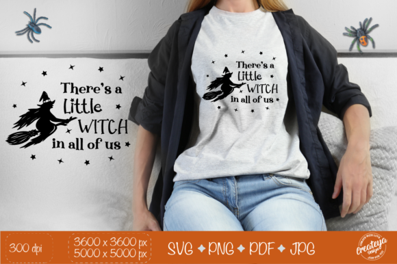 Review: Witch Quote SVG, There’s a Little Witch