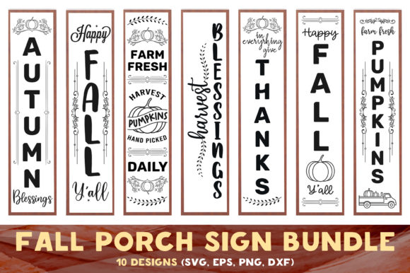 Reviewing the Fall Porch Vertical Sign Bundle