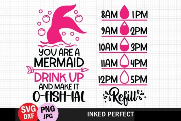 Reviewing You Are a Mermaid Water Tracker for Embroidery